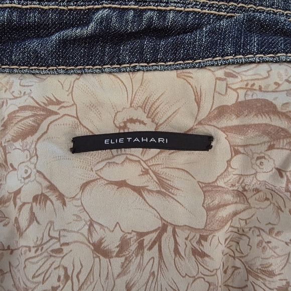 Vintage Denim Jean Jacket – Button Up Distressed Wash - Picture 11 of 11